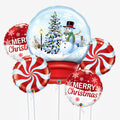 Snow Globe Christmas Balloons - Box Balloons