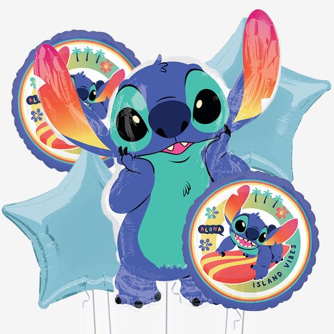 Stitch Blue Balloons