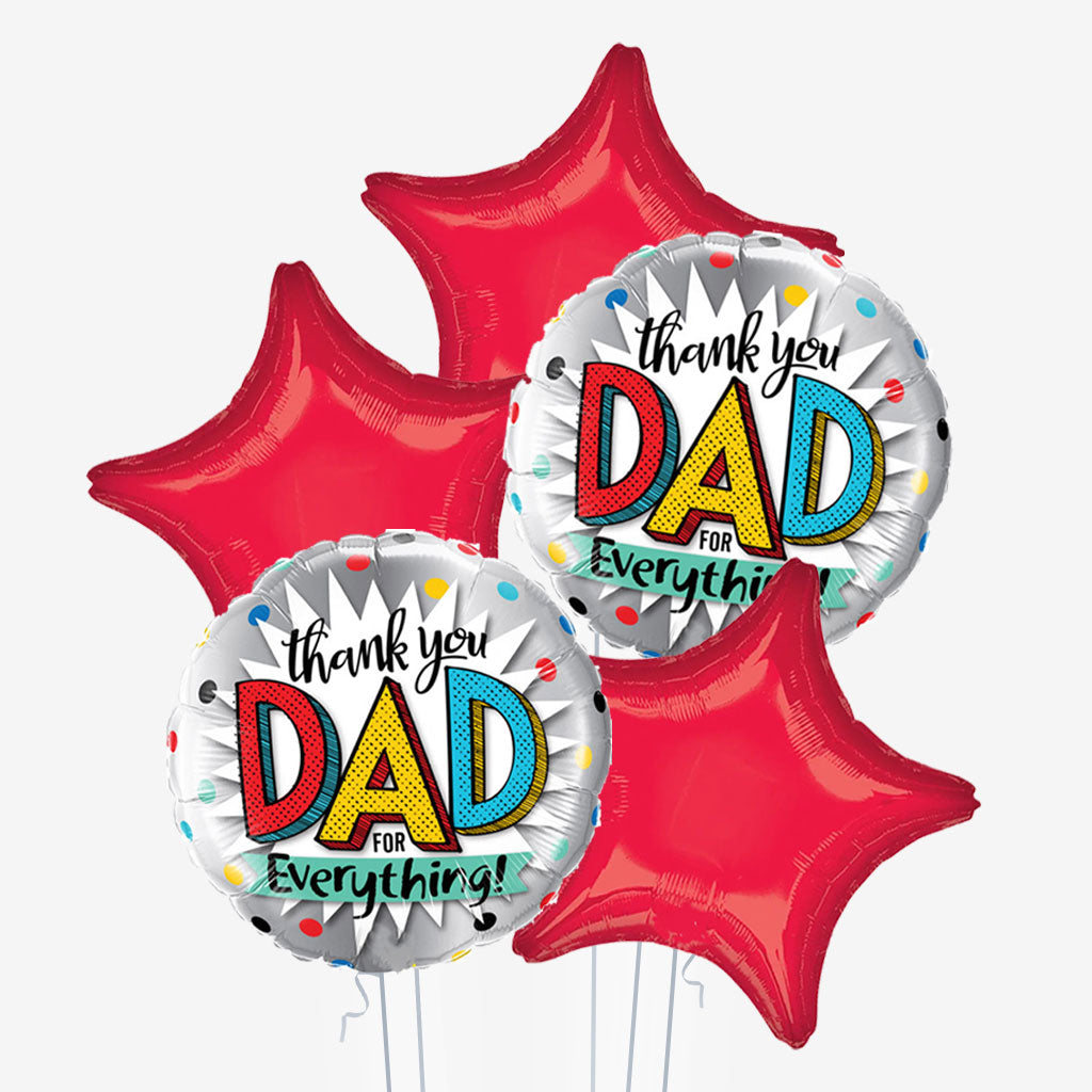 Thank You Dad Balloons - Box Balloons