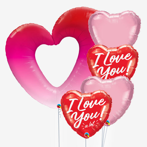 Valentine's I Love You Balloons - Box Balloons