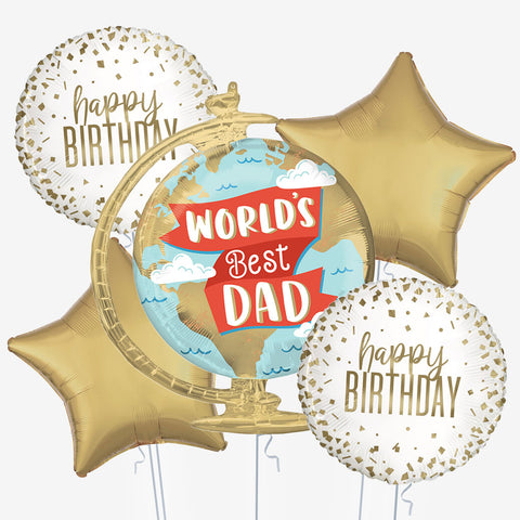 World’s Best Dad Birthday Balloons