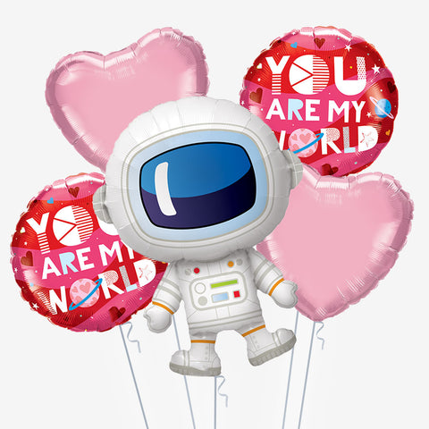 You Are My World Pink Balloons