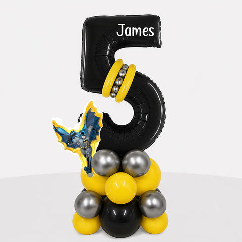 Personalised Batman Number Balloon Stack