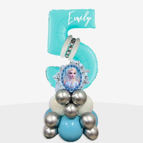 Personalised Frozen Number Balloon Stack