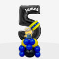 Personalised Minions Number Balloon Stack | Box Balloons | Next-Day Balloon Delivery