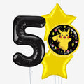 Pokemon Pikachu & Number Balloons - Box Balloons