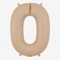 34" Matte Nude Number Balloons - Box Balloons