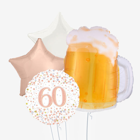 Beer Birthday & Age Balloons