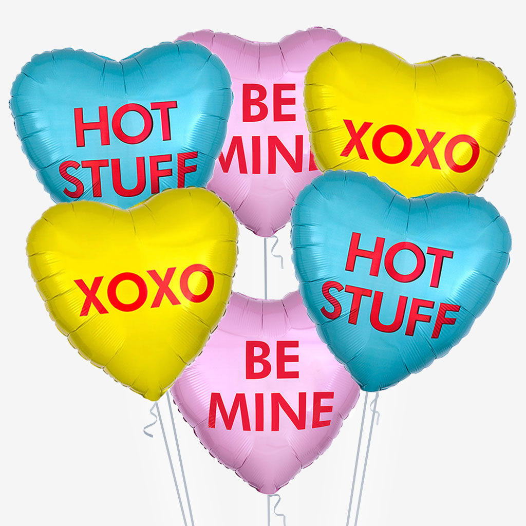 Candy Hearts Balloons