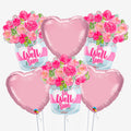 Get Well Soon Flower Balloons - Box Balloons