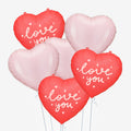 Love You Hearts Balloons - Box Balloons