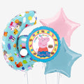 Peppa Pig & Number Balloons | Box Balloons | Next-Day Balloon Delivery