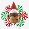 Naughty Elf Christmas Balloons - Box Balloons