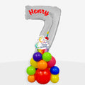 Personalised Cupcake Number Balloon Stack | Box Balloons | Next-Day Balloon Delivery