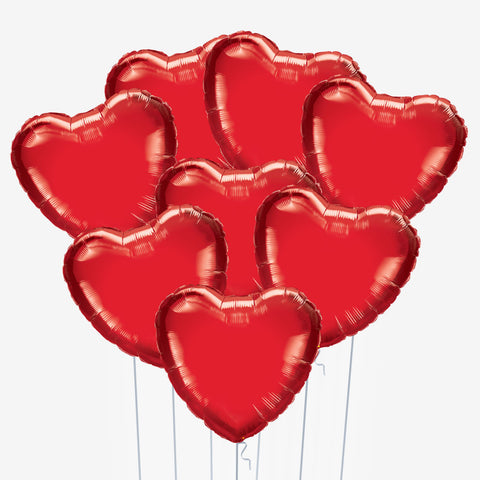 Red Love Heart Balloons