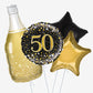 Black & Gold Cheers Balloons