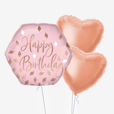 Blush Birthday Balloons