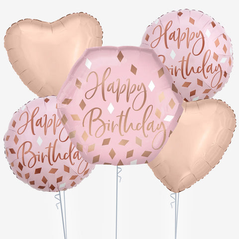 Blush Birthday Balloons