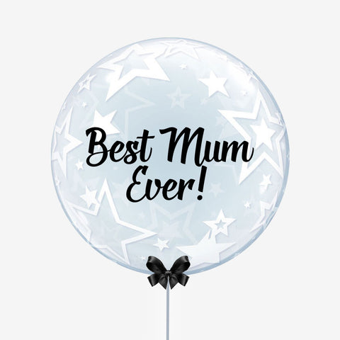 Personalised Stars Bubble Balloon