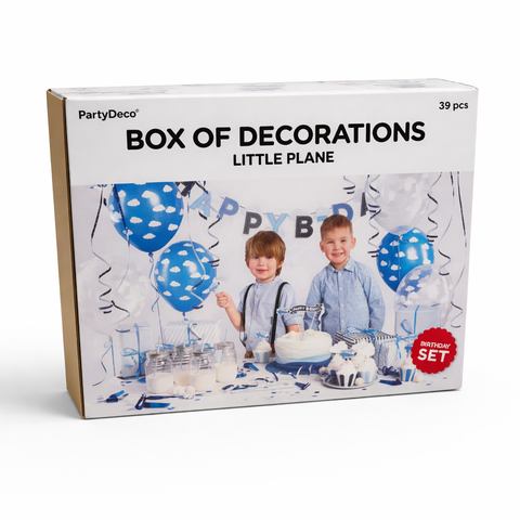 Little Plane Birthday Party Decoration Set (31 pieces)