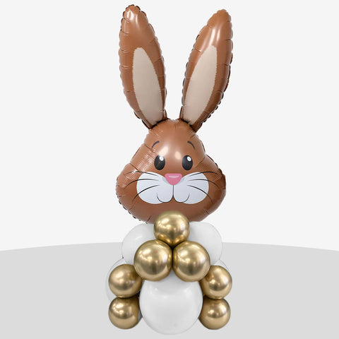 Cute Easter Bunny White Balloon Stack