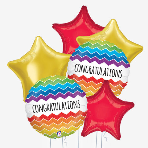 Colourful Congratulations Balloons