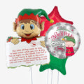 Personalised Elf Arrival Christmas Balloons - Box Balloons
