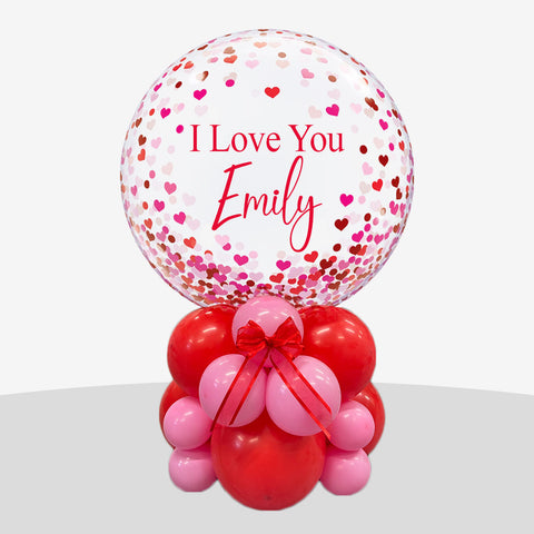 I Love You Personalised Bubble Balloon Stack