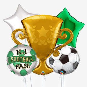 Green & White Trophy Balloons