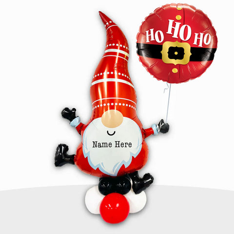 Personalised Gnome Balloon Stack