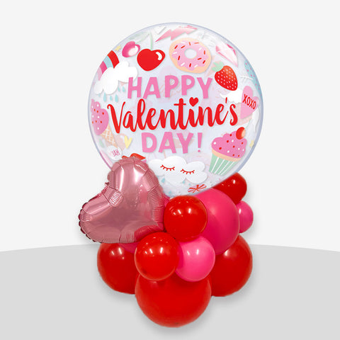 Happy Valentine’s Heart Balloon Stack