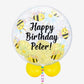 Personalised Bees and Daisies Bubble Balloon