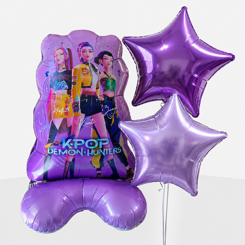 K-POP Demon Hunters Standing foil balloon & Stars