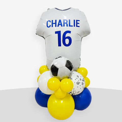 Personalised Leeds Football Balloon Stack - Box Balloons