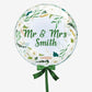 Personalised Floral Bubble Balloon