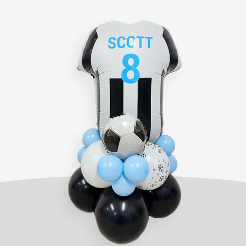 Personalised Newcastle Football Balloon Stack