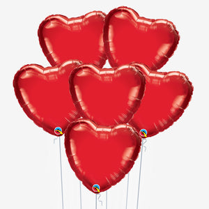 Red Love Heart Balloons