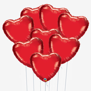 Red Love Heart Balloons