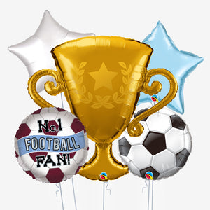 Claret & Blue Trophy Balloons