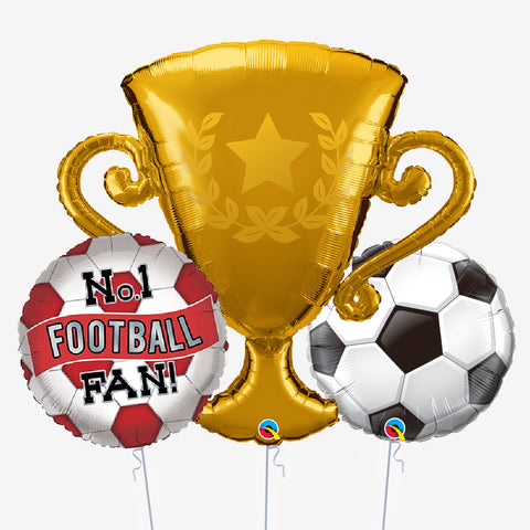 Red & White Trophy Balloons - Box Balloons