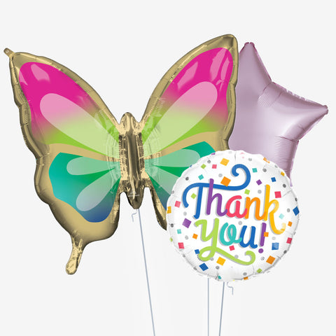 Thank You Butterfly Balloons