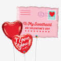 Valentine's Sweetheart Letter Balloons - Box Balloons