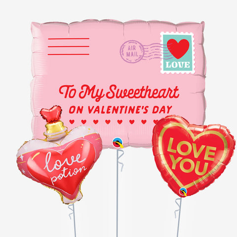 Valentine's Mixed With Love Balloons