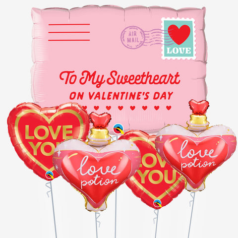 Valentine's Mixed With Love Balloons