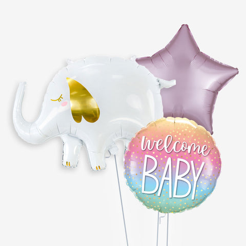 New Baby Welcome Elephant Balloons