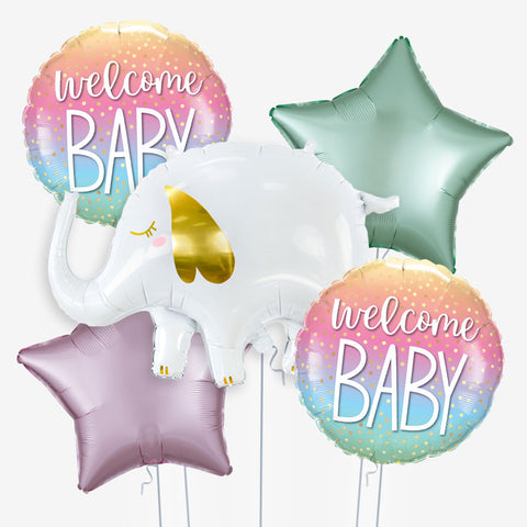 New Baby Welcome Elephant Balloons