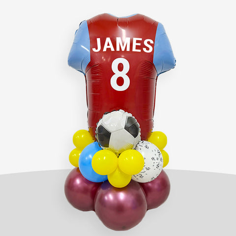 Personalised West Ham Football Balloon Stack