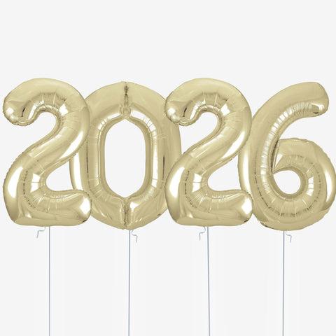 2026 Year Number Balloons