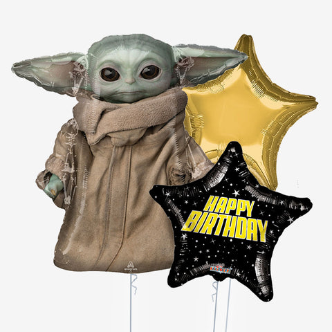 Star Wars Yoda Birthday Balloons - Box Balloons