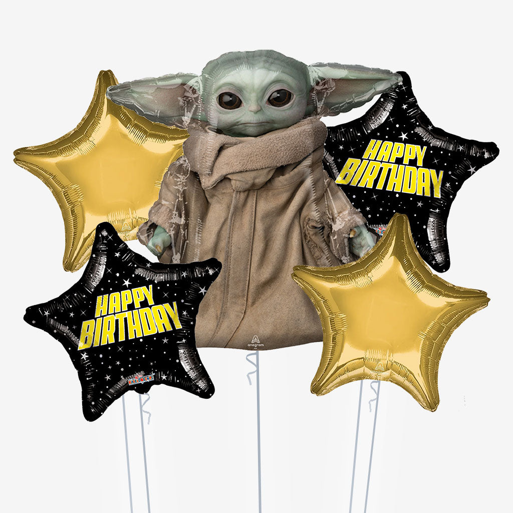 Star Wars Yoda Birthday Balloons - Box Balloons